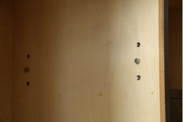 和製ヴィンテージ　美品　永田良介商店　クラシカルモダンなデザインがお洒落な衣装タンス　(R-084402)