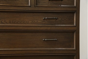 和製ヴィンテージ　美品　永田良介商店　クラシカルモダンなデザインがお洒落な衣装タンス　(R-084402)