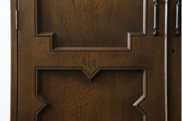 和製ヴィンテージ　美品　永田良介商店　クラシカルモダンなデザインがお洒落な衣装タンス　(R-084402)