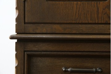 和製ヴィンテージ　美品　永田良介商店　クラシカルモダンなデザインがお洒落な衣装タンス　(R-084402)