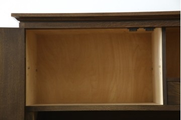 和製ヴィンテージ　美品　永田良介商店　クラシカルモダンなデザインがお洒落な衣装タンス　(R-084402)