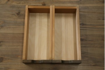 和製ヴィンテージ　美品　永田良介商店　クラシカルモダンなデザインがお洒落な衣装タンス　(R-084402)