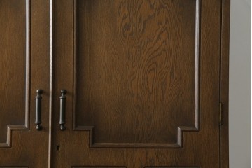 和製ヴィンテージ　美品　永田良介商店　クラシカルモダンなデザインがお洒落な衣装タンス　(R-084402)