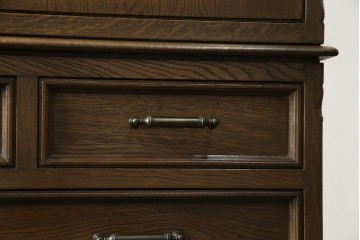 和製ヴィンテージ　美品　永田良介商店　クラシカルモダンなデザインがお洒落な衣装タンス　(R-084402)