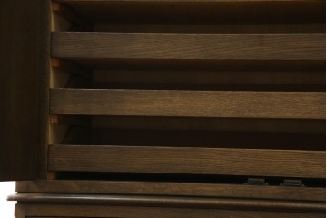 和製ヴィンテージ　美品　永田良介商店　クラシカルモダンなデザインがお洒落な衣装タンス　(R-084402)