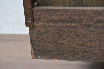 和製ビンテージ　美品　永田良介商店　ヒノキ天板リメイク　クラシカルモダンなデザインがお洒落なチェスト(衣装箪笥、洋服タンス、引き出し、ヴィンテージ)(R-084404)