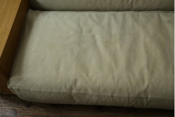 中古　広松木工　コルニーチェ(CORNICE)　ブロックワンアーム　ドロワータイプ　木の温もりと収納力を備えた機能美あふれる2.5人掛けソファ　定価約83万円相当　(R-084406)