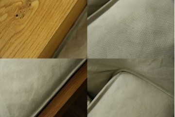 中古　広松木工　コルニーチェ(CORNICE)　ブロックワンアーム　ドロワータイプ　木の温もりと収納力を備えた機能美あふれる2.5人掛けソファ　定価約83万円相当　(R-084406)