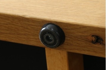 中古　広松木工　コルニーチェ(CORNICE)　ブロックワンアーム　ドロワータイプ　木の温もりと収納力を備えた機能美あふれる2.5人掛けソファ　定価約83万円相当　(R-084406)