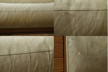 中古　広松木工　コルニーチェ(CORNICE)　ブロックワンアーム　ドロワータイプ　木の温もりと収納力を備えた機能美あふれる2.5人掛けソファ　定価約83万円相当　(R-084406)