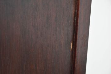 中国ビンテージ　花梨(カリン)材　唐木　寿字文(じゅじもん)入り　縁起の良い彫刻装飾が施されたライティングビューロー(簿記机、ワークデスク、在宅用、在宅ワーク用、サイドチェスト、引き出し、ヴィンテージ)(R-084409)