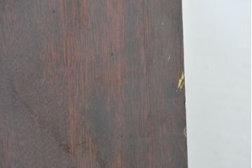 和製アンティーク　昭和レトロ　樺(カバ)材　意匠にこだわりを感じる作りの良い本箱(ブックケース、本棚、書棚、収納棚、戸棚、キャビネット、食器棚、カップボード)(R-084413)