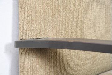 和製アンティーク　大正ロマン　専門店にて張り替え済み　レトロな雰囲気たっぷりの2人掛けソファ(二人掛け、2P、ラブソファ、アームソファ)(R-084414)