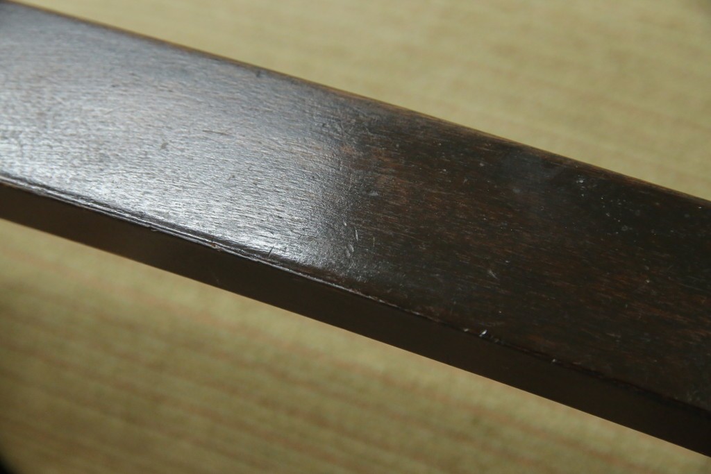 和製アンティーク　大正ロマン　専門店にて張り替え済み　レトロな雰囲気たっぷりの2人掛けソファ　(R-084414)