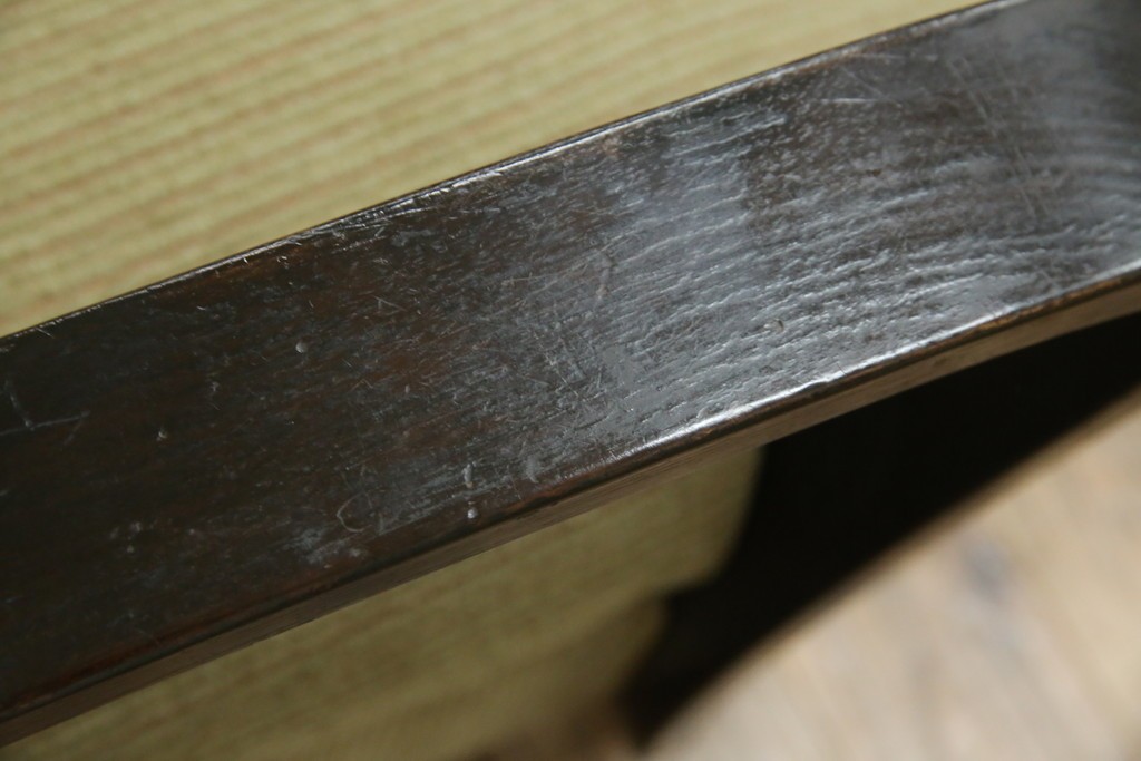 和製アンティーク　大正ロマン　専門店にて張り替え済み　レトロな雰囲気たっぷりの2人掛けソファ　(R-084414)