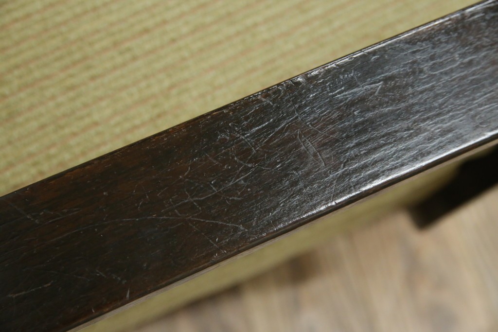 和製アンティーク　大正ロマン　専門店にて張り替え済み　レトロな雰囲気たっぷりの2人掛けソファ　(R-084414)