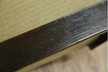 和製アンティーク　大正ロマン　専門店にて張り替え済み　レトロな雰囲気たっぷりの2人掛けソファ　(R-084414)