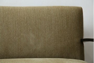 和製アンティーク　大正ロマン　専門店にて張り替え済み　レトロな雰囲気たっぷりの2人掛けソファ　(R-084414)