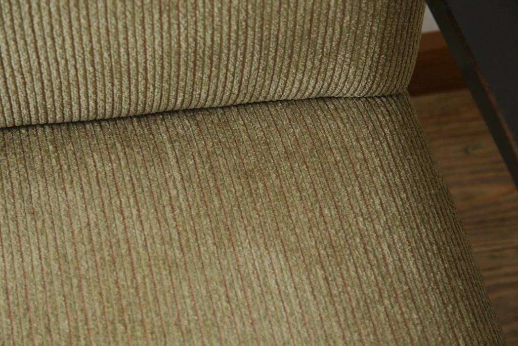 和製アンティーク　大正ロマン　専門店にて張り替え済み　レトロな雰囲気たっぷりの2人掛けソファ　(R-084414)