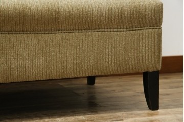 和製アンティーク　大正ロマン　専門店にて張り替え済み　レトロな雰囲気たっぷりの2人掛けソファ　(R-084414)