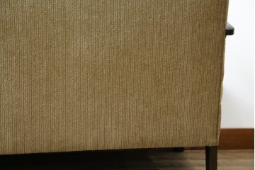 和製アンティーク　大正ロマン　専門店にて張り替え済み　レトロな雰囲気たっぷりの2人掛けソファ　(R-084414)