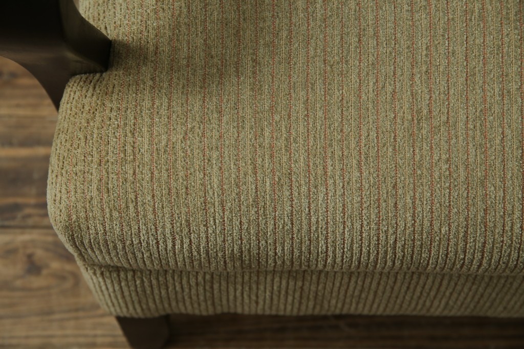 和製アンティーク　大正ロマン　専門店にて張り替え済み　レトロな雰囲気たっぷりの2人掛けソファ　(R-084414)