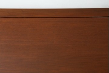 中古　希少デザイン　花梨(カリン)材　猫脚の優美な曲線と彫刻が目を引く唐木ダイニングテーブル　(R-084418)