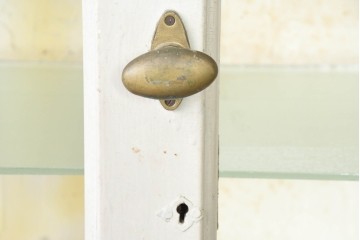 和製アンティーク　三面ガラス　お気に入りを可愛らしく収納できるケビントガラスケース　(R-084419)