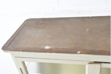 和製アンティーク　三面ガラス　お気に入りを可愛らしく収納できるケビントガラスケース　(R-084419)