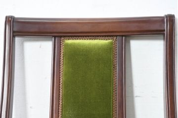 中古　美品　神戸洋家具　メープル不二屋　上品な佇まいが魅力的なダイニングチェア4脚セット(椅子、イス、アームレスチェア、ばら売り可能)(R-084420)