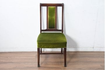 中古　美品　神戸洋家具　メープル不二屋　上品な佇まいが魅力的なダイニングチェア4脚セット(椅子、イス、アームレスチェア、ばら売り可能)(R-084420)
