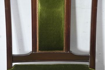 中古　美品　神戸洋家具　メープル不二屋　上品な佇まいが魅力的なダイニングチェア4脚セット(椅子、イス、アームレスチェア、ばら売り可能)(R-084420)
