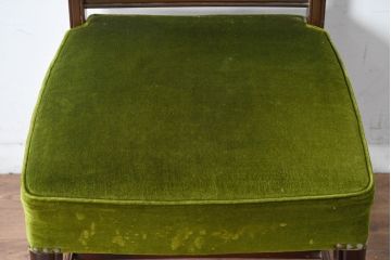 中古　美品　神戸洋家具　メープル不二屋　上品な佇まいが魅力的なダイニングチェア4脚セット(椅子、イス、アームレスチェア、ばら売り可能)(R-084420)