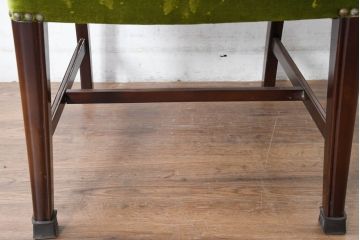 中古　美品　神戸洋家具　メープル不二屋　上品な佇まいが魅力的なダイニングチェア4脚セット(椅子、イス、アームレスチェア、ばら売り可能)(R-084420)