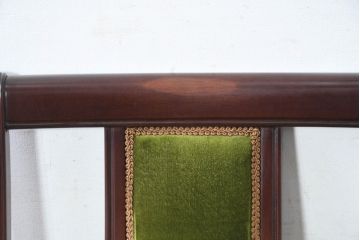 中古　美品　神戸洋家具　メープル不二屋　上品な佇まいが魅力的なダイニングチェア4脚セット(椅子、イス、アームレスチェア、ばら売り可能)(R-084420)