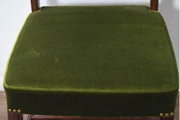 中古　美品　神戸洋家具　メープル不二屋　上品な佇まいが魅力的なダイニングチェア4脚セット(椅子、イス、アームレスチェア、ばら売り可能)(R-084420)