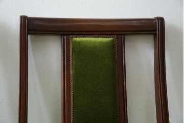 中古　美品　神戸洋家具　メープル不二屋　上品な佇まいが魅力的なダイニングチェア2脚セット　(R-084420)