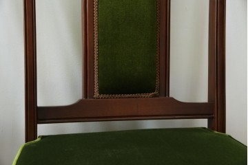 中古　美品　神戸洋家具　メープル不二屋　上品な佇まいが魅力的なダイニングチェア2脚セット　(R-084420)