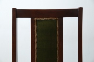 中古　美品　神戸洋家具　メープル不二屋　上品な佇まいが魅力的なダイニングチェア2脚セット　(R-084420)