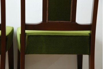 中古　美品　神戸洋家具　メープル不二屋　上品な佇まいが魅力的なダイニングチェア2脚セット　(R-084420)