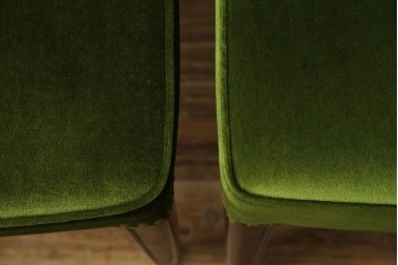 中古　美品　神戸洋家具　メープル不二屋　上品な佇まいが魅力的なダイニングチェア2脚セット　(R-084420)