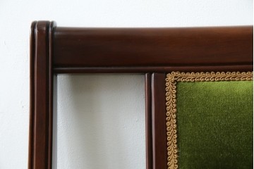 中古　神戸洋家具　メープル不二屋　上品な佇まいが魅力的なアームチェア2脚セット　(R-084421)