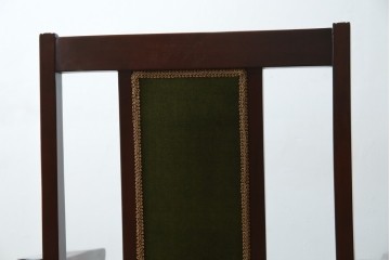 中古　神戸洋家具　メープル不二屋　上品な佇まいが魅力的なアームチェア2脚セット　(R-084421)