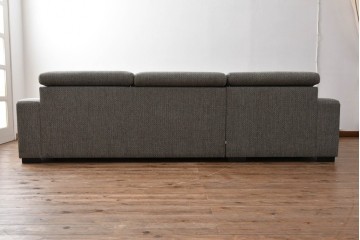 中古　美品　展示品　BoConcept(ボーコンセプト)　ヘッドレストの高さ調節可能　モダンで落ち着いた雰囲気の3人掛けソファ(2人掛け、3P、2P、L字型ソファ、カウチソファ、コーナーソファ、北欧)(定価約70万円)(R-084422)