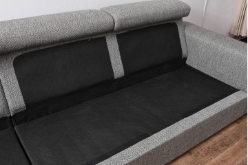 中古　美品　展示品　BoConcept(ボーコンセプト)　ヘッドレストの高さ調節可能　モダンで落ち着いた雰囲気の3人掛けソファ(2人掛け、3P、2P、L字型ソファ、カウチソファ、コーナーソファ、北欧)(定価約70万円)(R-084422)