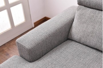 中古　美品　展示品　BoConcept(ボーコンセプト)　ヘッドレストの高さ調節可能　モダンで落ち着いた雰囲気の3人掛けソファ(2人掛け、3P、2P、L字型ソファ、カウチソファ、コーナーソファ、北欧)(定価約70万円)(R-084422)