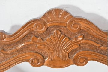 中古　美品　イタリア輸入家具　獅子の彫刻が映える重厚な意匠のサヴォナローラチェア2脚セット(椅子、折りたたみチェア、イス、バラ売り可能)(R-084432)