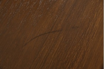 中古　藤栄(FUJIEI )　ペスコ(PESCO )　木の温もりとガラスの抜け感が魅力のラウンドテーブル　(R-084433)