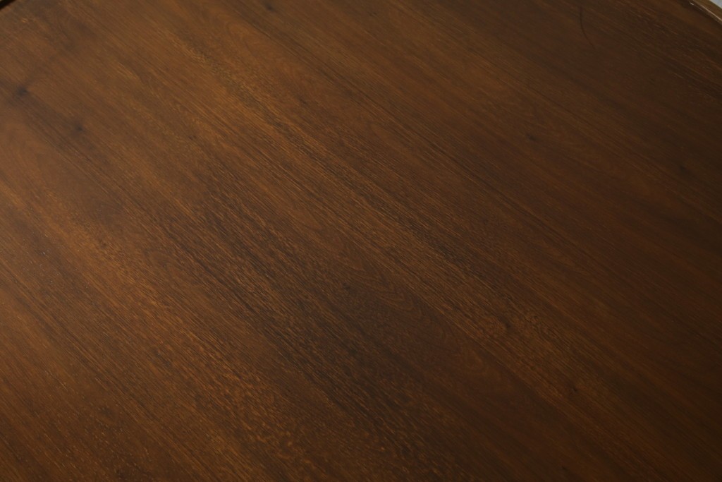 中古　藤栄(FUJIEI )　ペスコ(PESCO )　木の温もりとガラスの抜け感が魅力のラウンドテーブル　(R-084433)