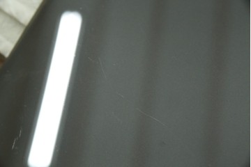 中古　藤栄(FUJIEI )　ペスコ(PESCO )　木の温もりとガラスの抜け感が魅力のラウンドテーブル　(R-084433)